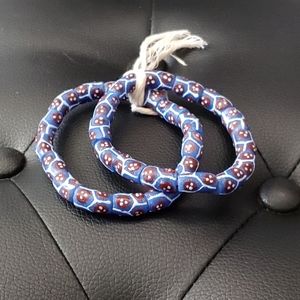 Hand Painted Glass beads from Ghana